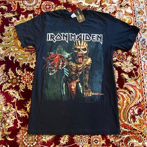Iron Maiden T-Shirt The Book of Souls 2016 Show USA Tour Sz S Hot Topic NWT Tee